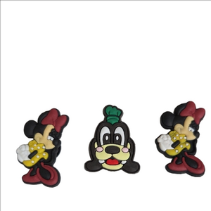 Disney Minnie Shoe Charms - Red Yellow Black